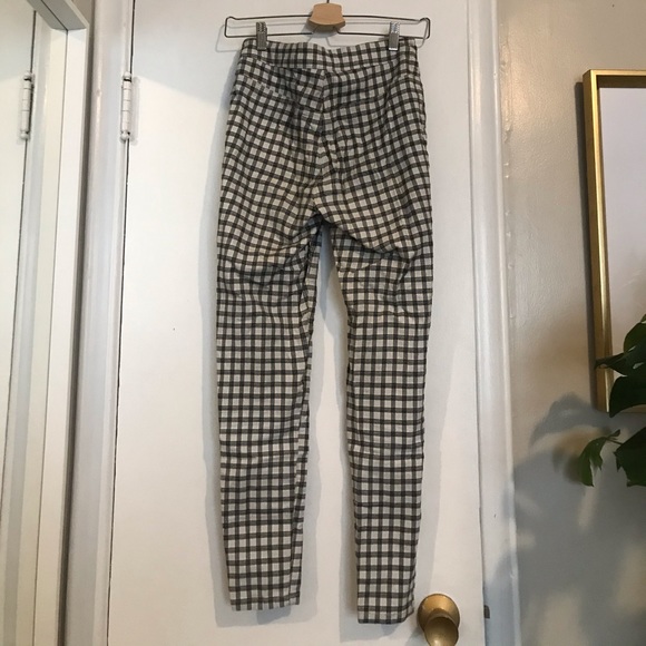 Free People High Waisted checkered pants - Picture 2 of 2